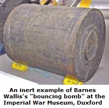 An example of Barnes Wallis's bouncing bomb